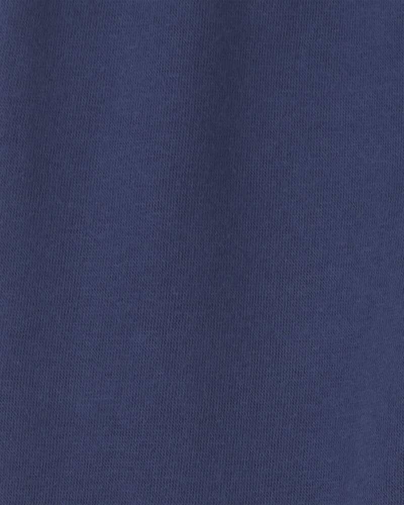 Toddler Boy 2-Piece colour Block Fleece Pullover & Pant Set - Navy Blue/Green, image 4 of 5 slides