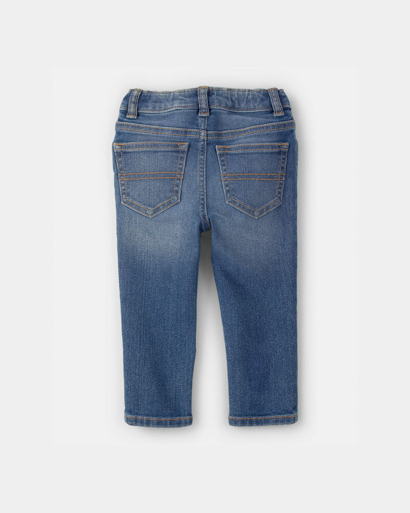 Baby Straight Jeans In Anchor Dark Wash, image 2 of 4 slides
