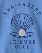 Girls Seashell Top - Blue, image 3 of 4 slides