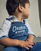 Baby Logo Denim Overalls - Dark Wash, image 4 of 7 slides