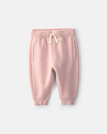 B&eacute;b&eacute; fille - Pantalon en molleton - Rose, 
