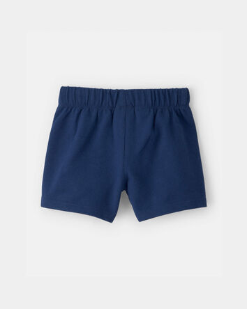 B&eacute;b&eacute; gar&ccedil;on - Short en jersey bouclette - Bleu, 