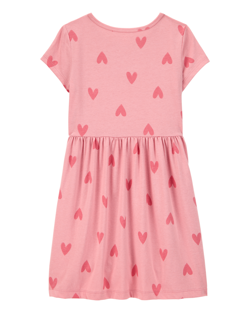 Filles - Robe à manches courtes à cœurs, image 2 sur 4 diapositives