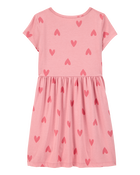 Filles - Robe à manches courtes à cœurs, image 2 sur 4 diapositives