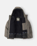 Boys 2 Piece Puffer Snowsuit- Taupe, image 4 of 13 slides