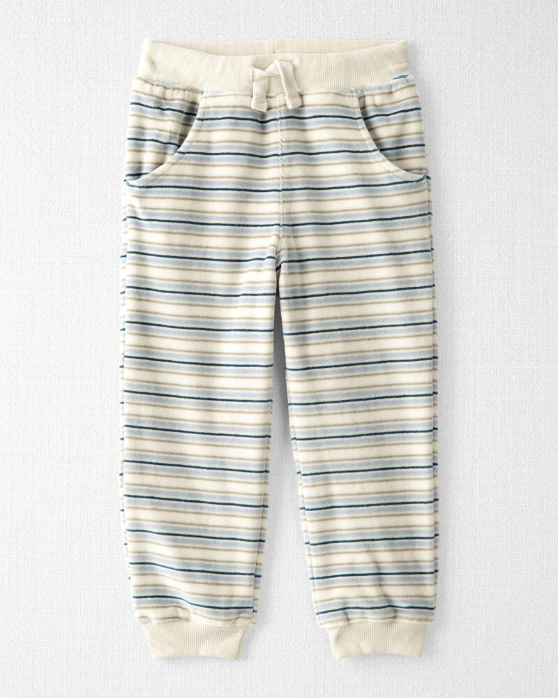 Toddler 2-Piece Organic Cotton Velour Pullover & Pant Set, image 2 of 4 slides