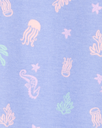 Toddler 1-Piece Jellyfish 100% Snug Fit Cotton Footie Pyjamas, 