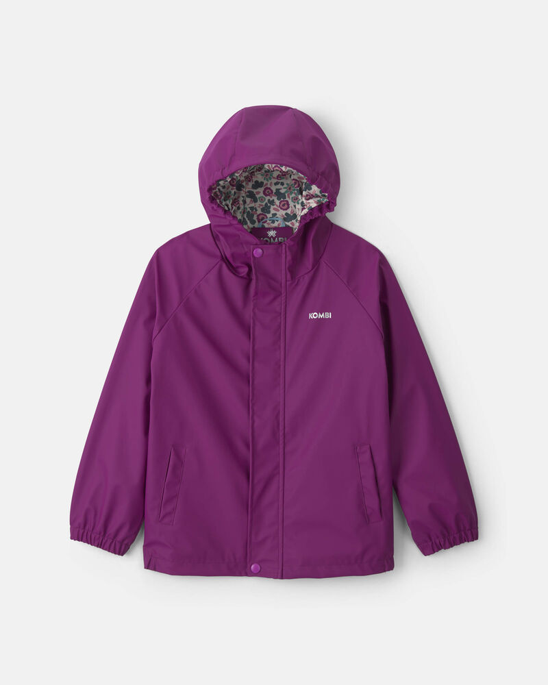 Kids Kombi London Rain Jacket - Purple, image 1 of 3 slides