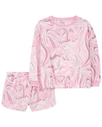 2-Piece Tie-Dye Fleece Pyjamas, 