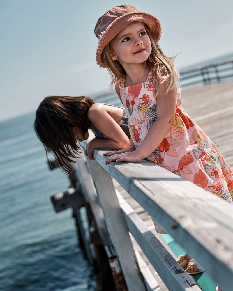 Enfant en bas âge Robe à volants fleurie, image 4 sur 5 diapositives