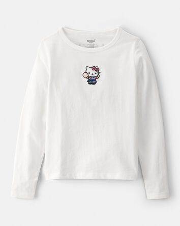 Girls Hello Kitty&reg; Long-Sleeve Top - White, 