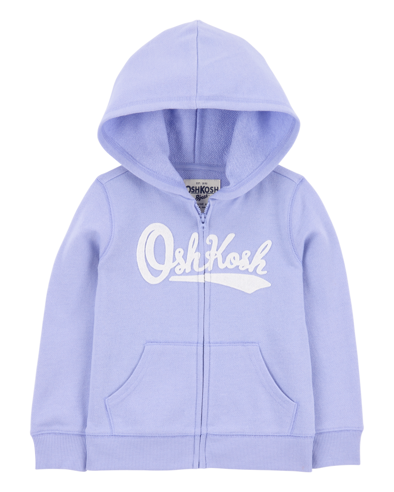 Enfant en bas âge Blouson OshKosh à logo à fermeture à glissière - Mauve, image 1 sur 3 diapositives