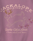 Girls 'Jackalope Provisions' Graphic Tee - Purple, image 2 of 4 slides