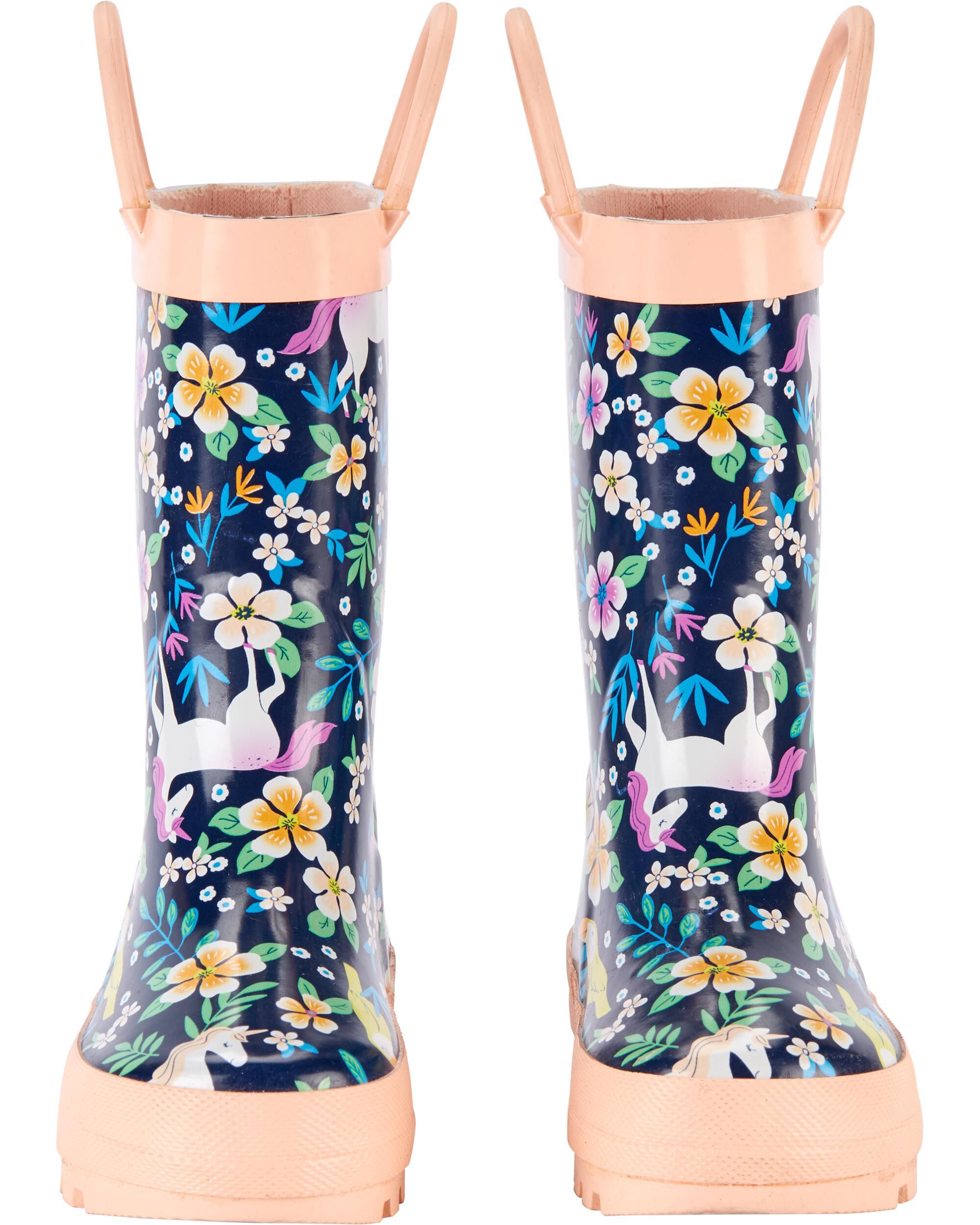 carters unicorn rain boots