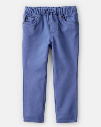 Tout-petit garçon - Pantalon mode à enfiler en coton - Marine, 