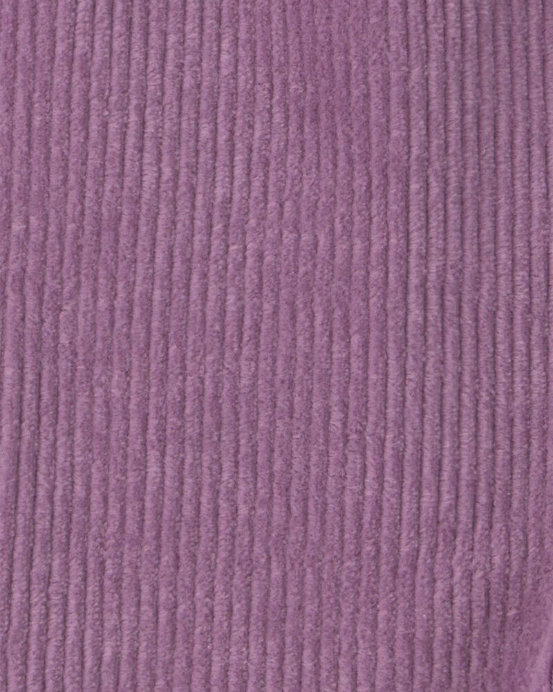 B&eacute;b&eacute; fille - Ensemble 3 pi&egrave;ces haut manches longues &agrave; motif renard et pantalon &ndash; Mauve/Cr&egrave;me, image 5 sur 5 diapositives