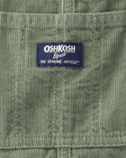 Toddler Solid Corduroy Overalls - Green, image 3 of 4 slides