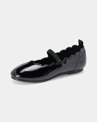 Toddler Girl Scallop Edge Shiny Dress Shoes - Black, image 6 of 6 slides
