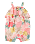 Baby 1-Piece Tropical Print Romper, image 1 of 4 slides
