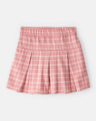 Kid Plaid Pull-On Skort, image 1 of 5 slides