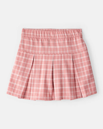 Kid Plaid Pull-On Skort, 