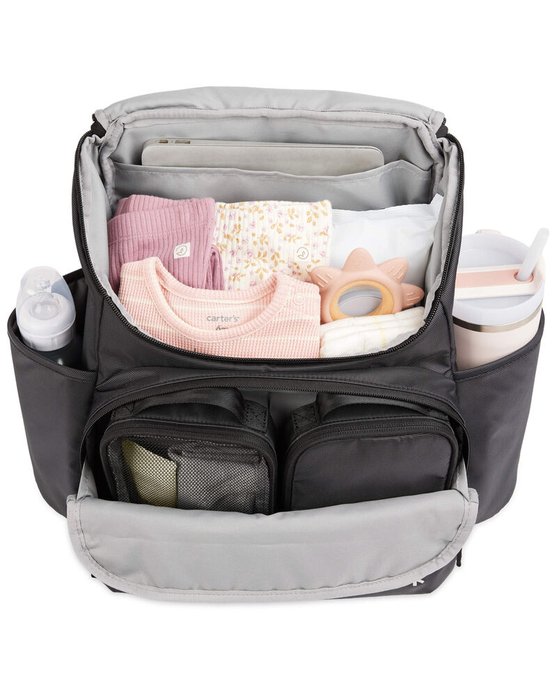 Forma Next Backpack Diaper Bag - Black, image 4 of 5 slides
