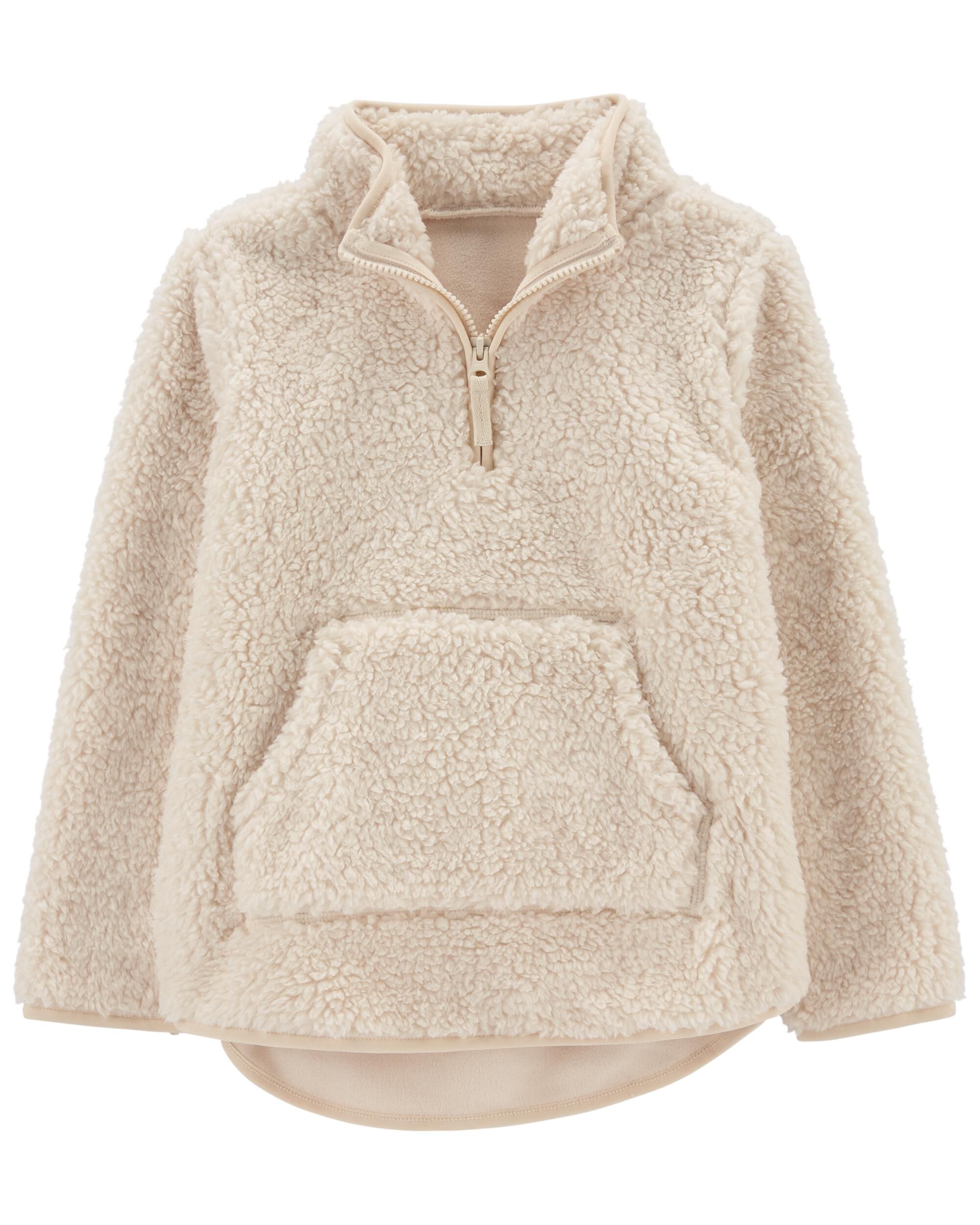 Girls sherpa sweatshirt clearance