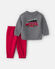 Gris/Rouge