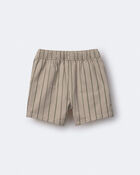 Toddler Boy Playground Shorts in Stripes - Khaki/Olive, image 5 of 6 slides