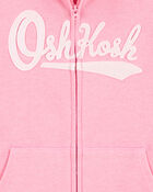Enfant Blouson OshKosh à logo à fermeture à glissière - Rose, image 2 sur 3 diapositives