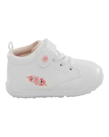  Every Step® First Walker Floral High-Top Sneakers - White, 