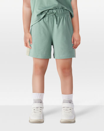 Toddler Striped Pull-On Knit Shorts - Green, 