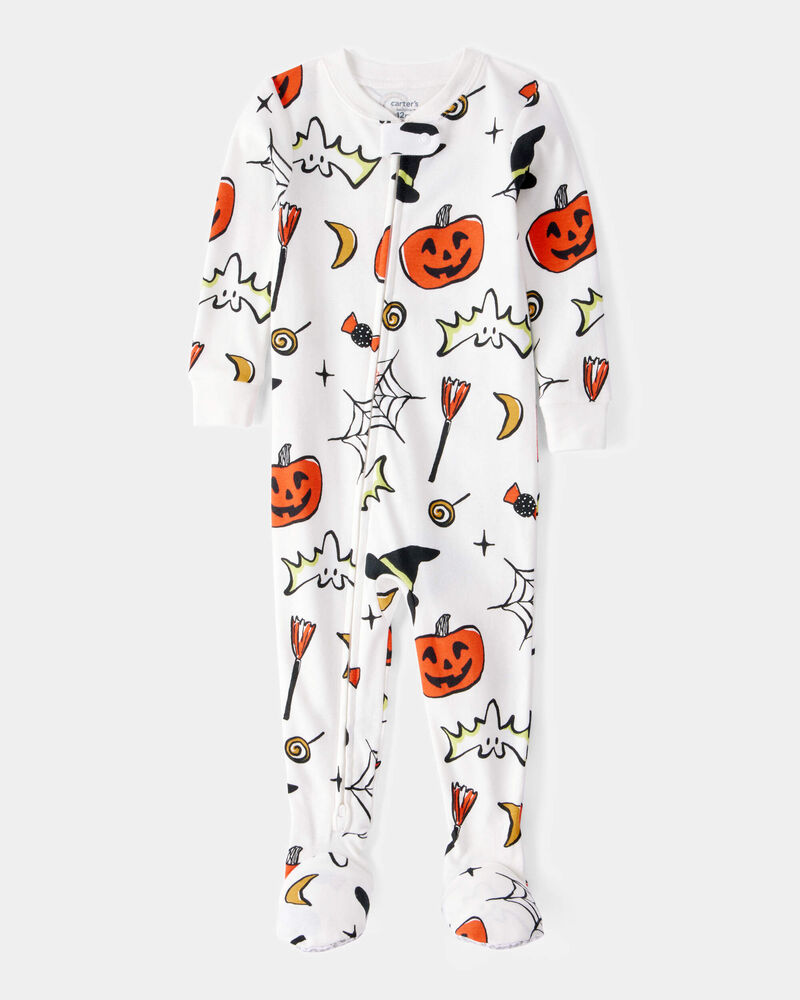 Baby 1-Piece Halloween 100% Snug Fit Cotton Footie Pyjamas, image 1 of 3 slides