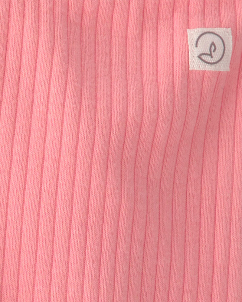 Baby Girl 2-Pack Organic Cotton Rib Leggings, image 5 of 6 slides