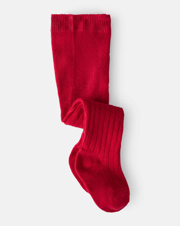 Bébé fille - Collants côtelés - Rouge, 