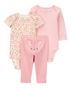 Baby Girl 3-Piece Floral Mouse Little Character Set, image 1 of 6 slides
