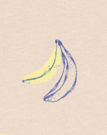 Toddler Banana Print Knit Short-Sleeve Tee, 