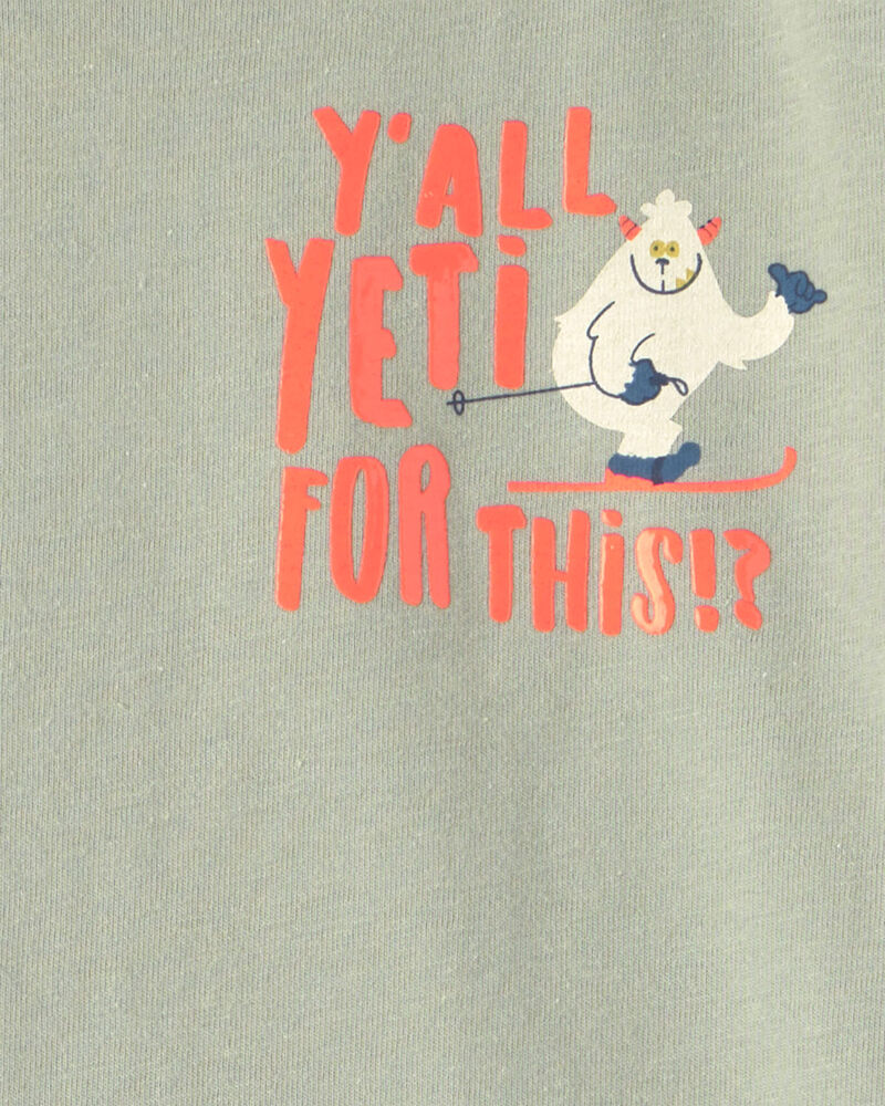 Toddler Boy Yeti Long-Sleeve Graphic Tee - Green, image 3 of 5 slides