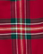 Toddler Plaid Sateen Holiday Dress, image 3 of 6 slides