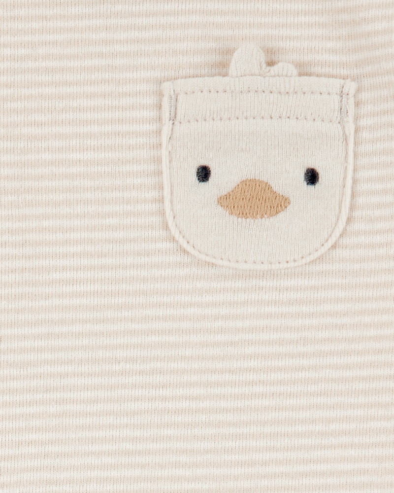 Baby 4-Piece Striped Duck Outfit Set, image 3 of 4 slides