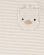 Baby 4-Piece Striped Duck Outfit Set, image 3 of 4 slides