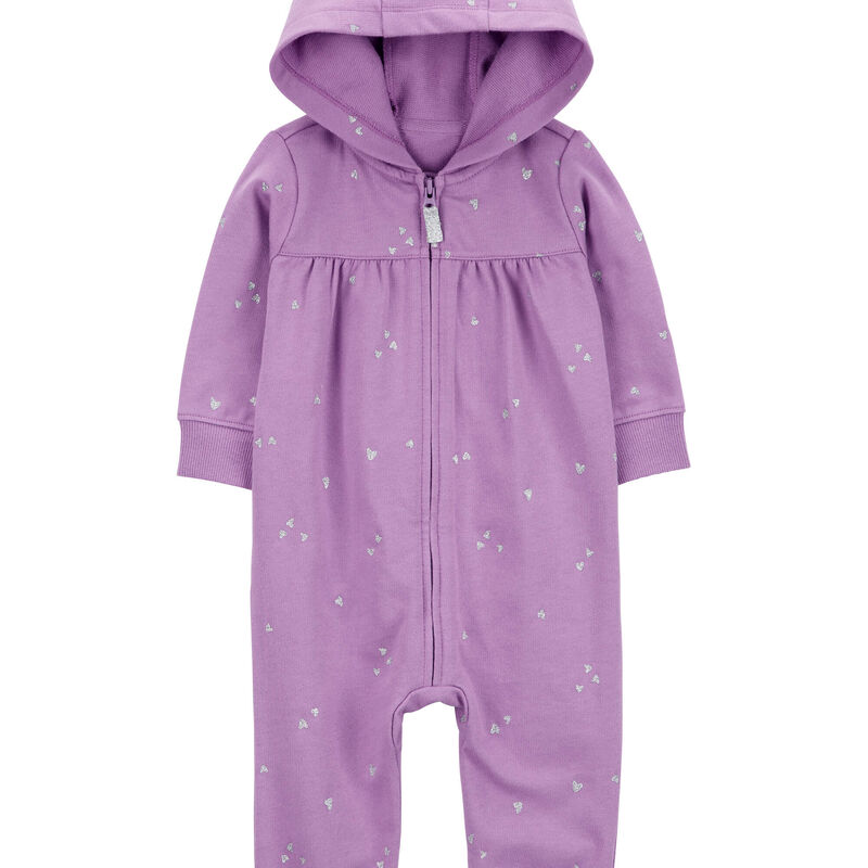 Purple Baby Long-Sleeve Jumpsuit - Purple | Carter’s Oshkosh Canada