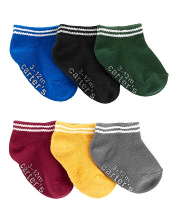 Baby 6-Pack Ankle Socks, 