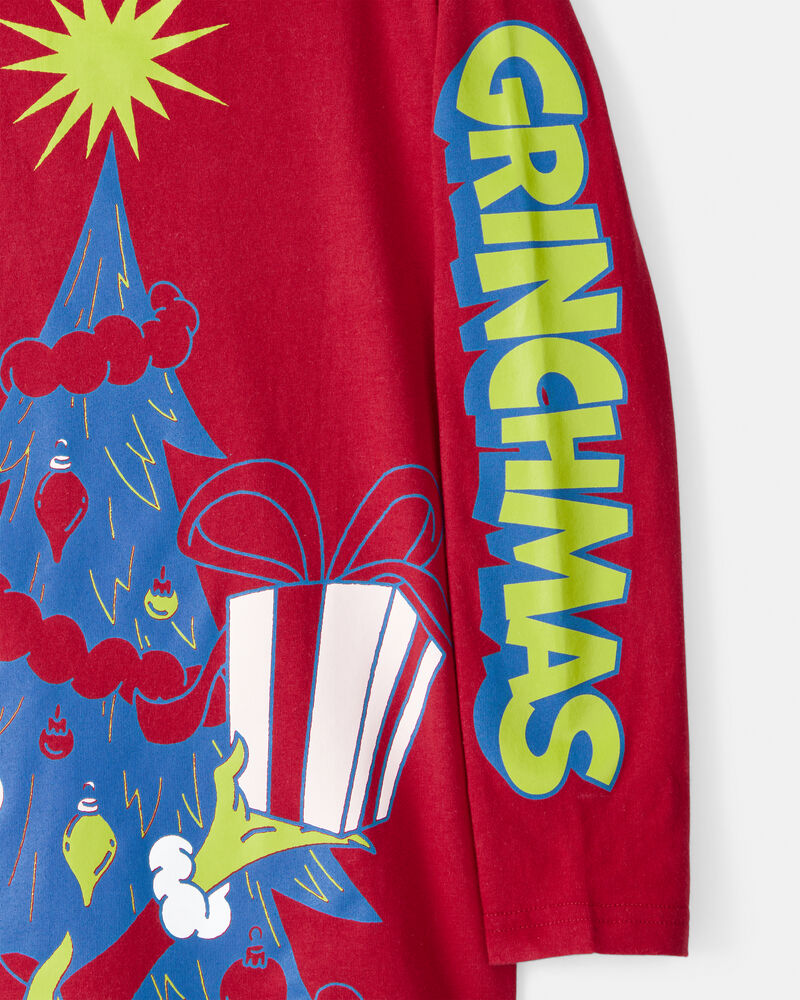 Boys Dr. Seuss™ The Grinch Long-Sleeve Graphic Tee - Red, image 2 of 3 slides
