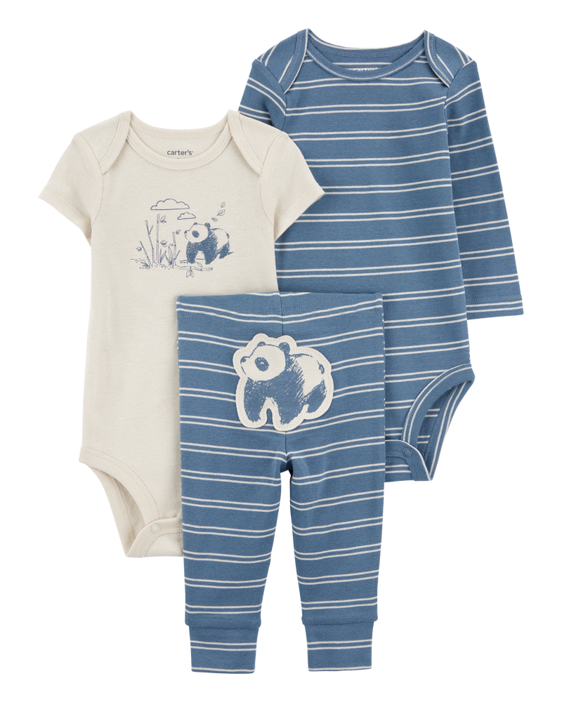 Baby 3-Piece Panda Little Outfit Set, image 1 of 5 slides