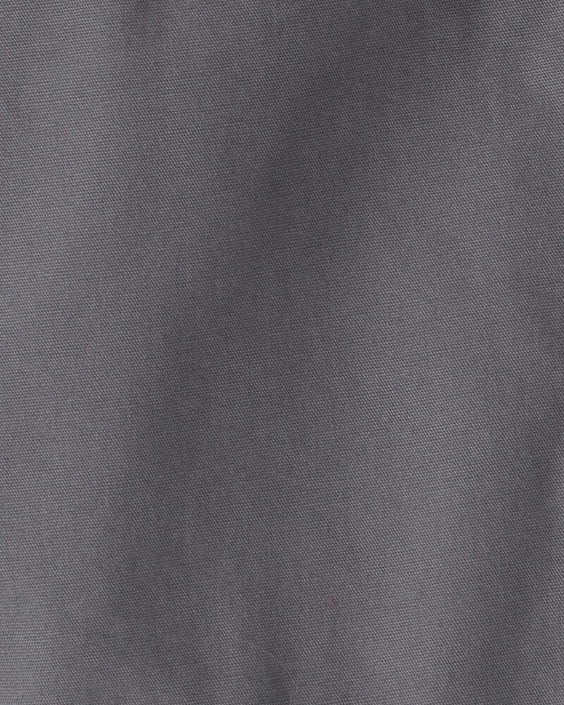 Toddler Boy Canvas Shorts - Grey, image 3 of 4 slides