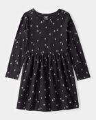 Girls Halloween Ghost Long-Sleeve Dress, image 1 of 4 slides