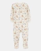 Baby Winnie The Pooh Snug Fit Cotton Footie 1-Piece Pyjamas, image 1 of 3 slides