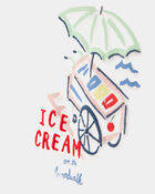 Toddler Girl Ice Cream Top - Cream, image 2 of 4 slides