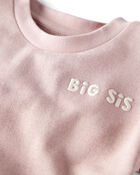 Toddler Organic Cotton Big Sis Sweatshirt, image 2 of 5 slides